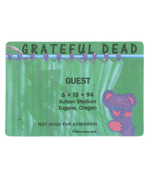 liquid blue Grateful Dead 1994 06-18 Backstage Pass