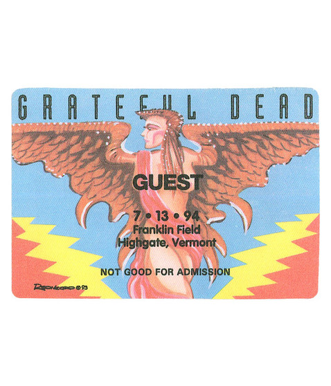 liquid blue Grateful Dead 1994 07-13 Backstage Pass