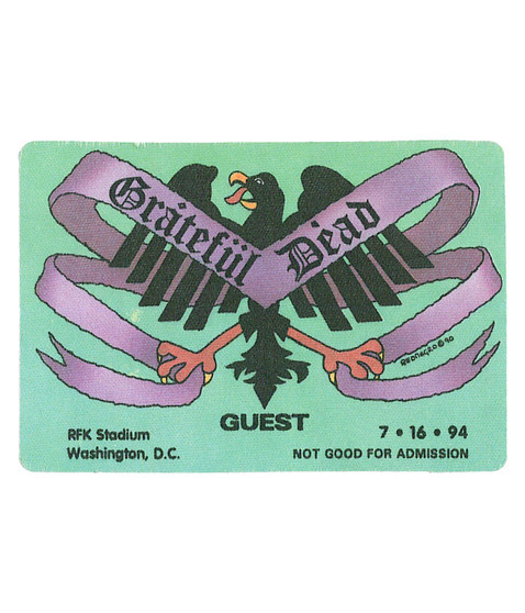 liquid blue Grateful Dead 1994 07-16 Backstage Pass