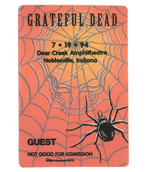 liquid blue Grateful Dead 1994 07-19 Backstage Pass