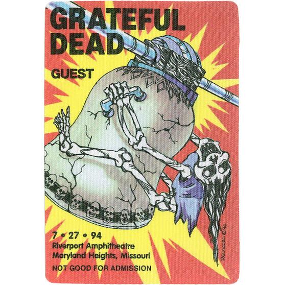 Liquid Blue Grateful Dead 1994 07-27 Backstage Pass