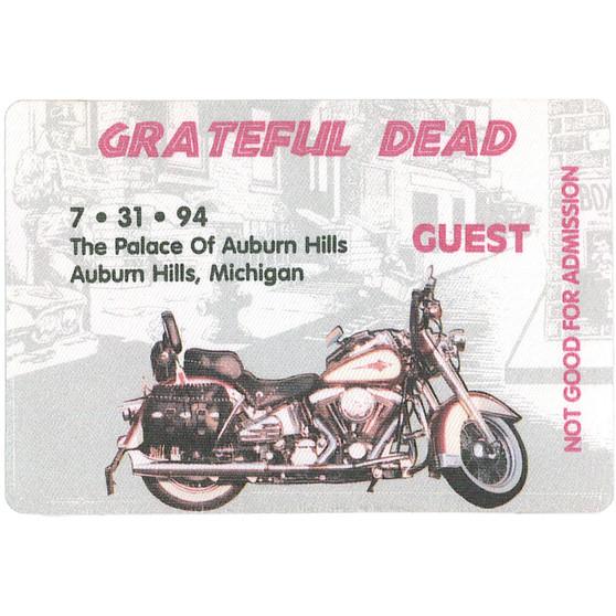 Liquid Blue Grateful Dead 1994 07-31 Backstage Pass