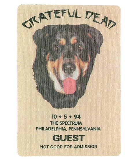 liquid blue Grateful Dead 1994 10-05 Backstage Pass