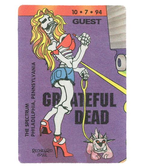 liquid blue Grateful Dead 1994 10-07 Backstage Pass