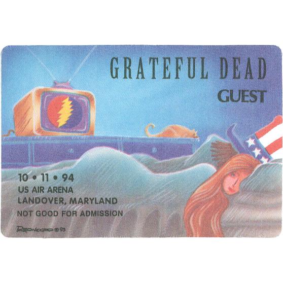 Liquid Blue Grateful Dead 1994 10-11 Backstage Pass