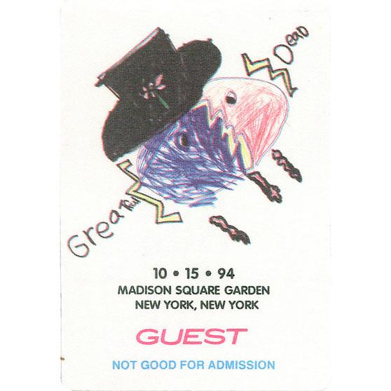 Liquid Blue Grateful Dead 1994 10-15 Backstage Pass