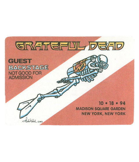 liquid blue Grateful Dead 1994 10-18 Backstage Pass