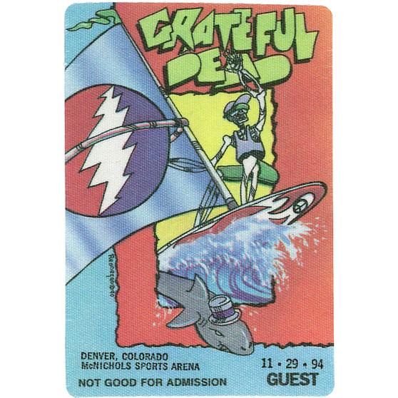 Liquid Blue Grateful Dead 1994 11-29 Backstage Pass