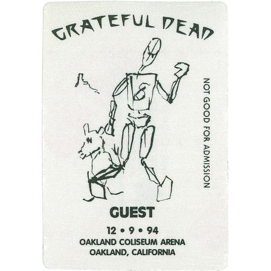Liquid Blue Grateful Dead 1994 12-09 Backstage Pass