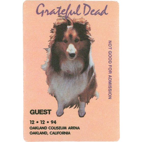 Liquid Blue Grateful Dead 1994 12-12 Backstage Pass