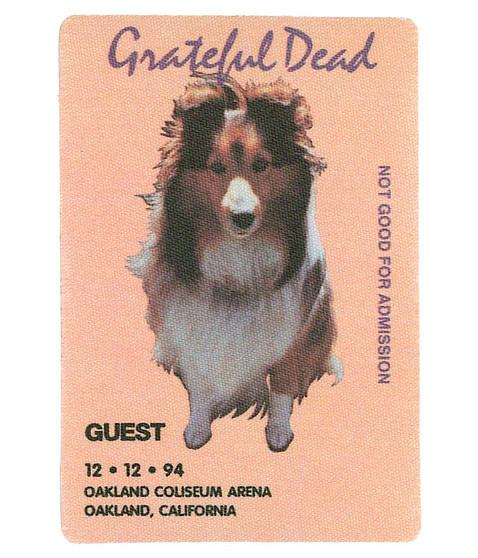 liquid blue Grateful Dead 1994 12-12 Backstage Pass