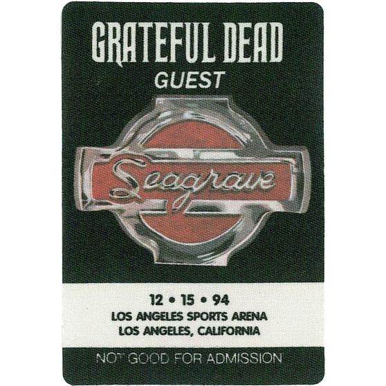Liquid Blue Grateful Dead 1994 12-15 Backstage Pass