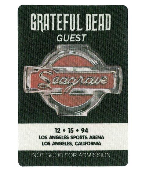 liquid blue Grateful Dead 1994 12-15 Backstage Pass