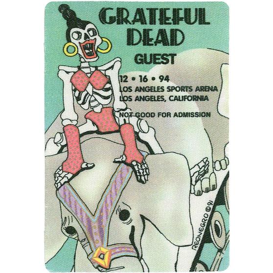 Liquid Blue Grateful Dead 1994 12-16 Backstage Pass