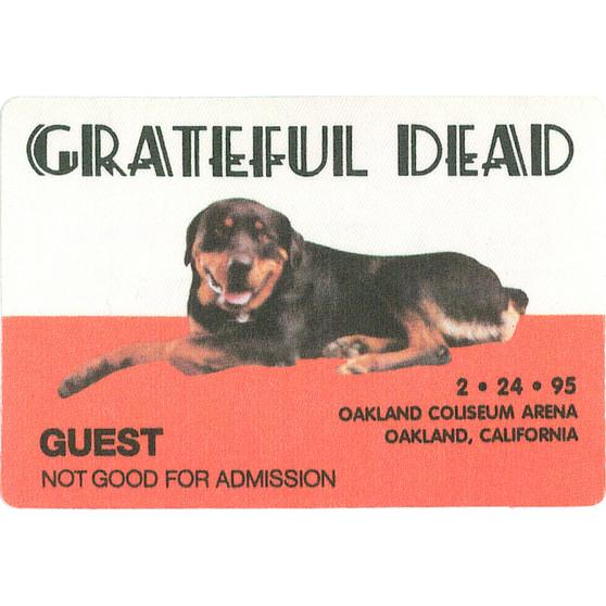 Liquid Blue Grateful Dead 1995 02-24 Backstage Pass