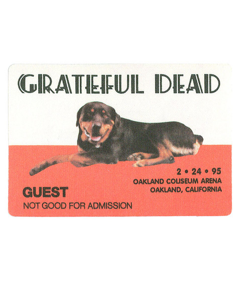 liquid blue Grateful Dead 1995 02-24 Backstage Pass