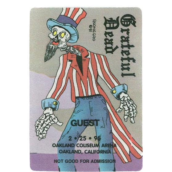 Liquid Blue Grateful Dead 1995 02-25 Backstage Pass