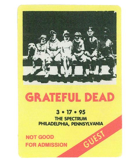 liquid blue Grateful Dead 1995 03-17 Backstage Pass