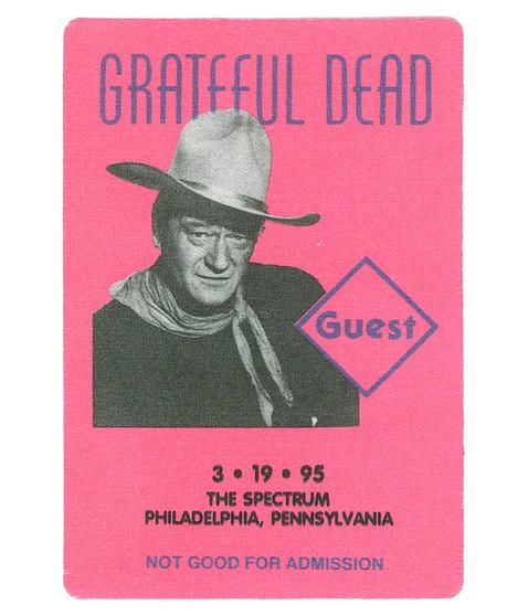 liquid blue Grateful Dead 1995 03-19 Backstage Pass