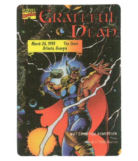 liquid blue Grateful Dead 1995 03-26 Backstage Pass