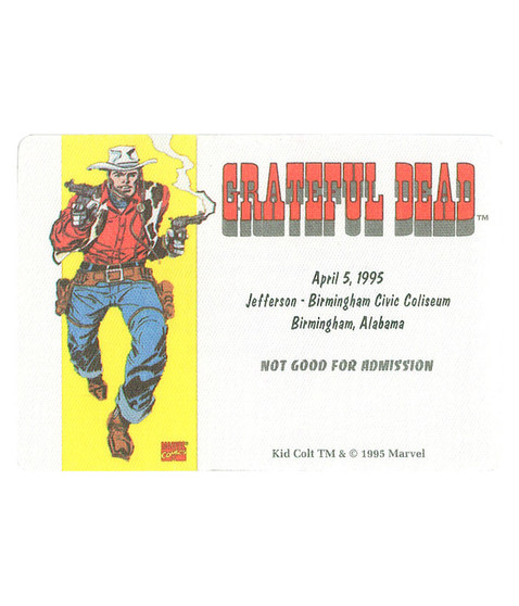 liquid blue Grateful Dead 1995 04-05 Backstage Pass