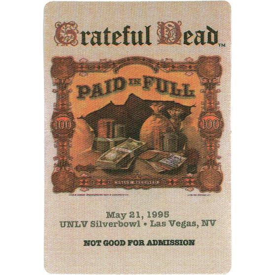 Liquid Blue Grateful Dead 1995 05-21 Backstage Pass