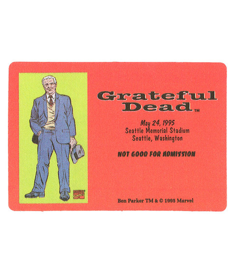 liquid blue Grateful Dead 1995 05-24 Backstage Pass