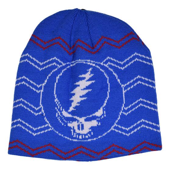 liquid blue Grateful Dead Steal Your Face Black Beanie