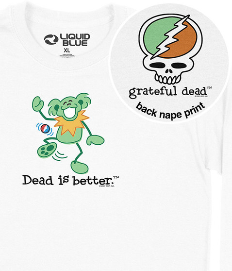 liquid blue Hacky Dead Is Better Long Sleeve T-Shirt