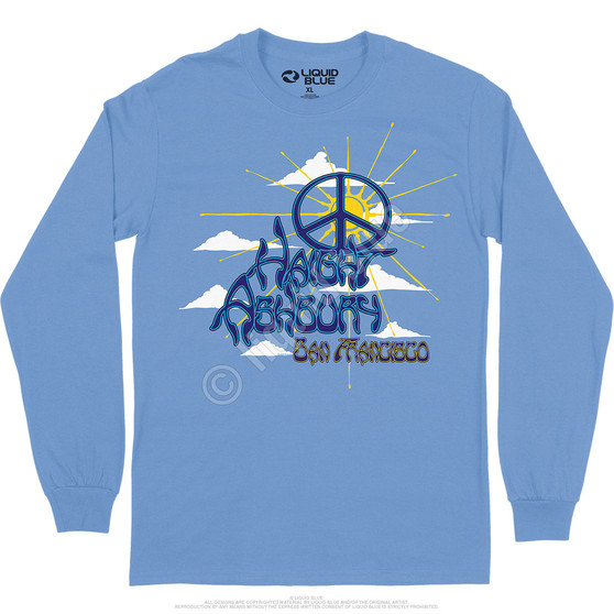 Liquid Blue Haight Ashbury Peace Long Sleeve T-Shirt