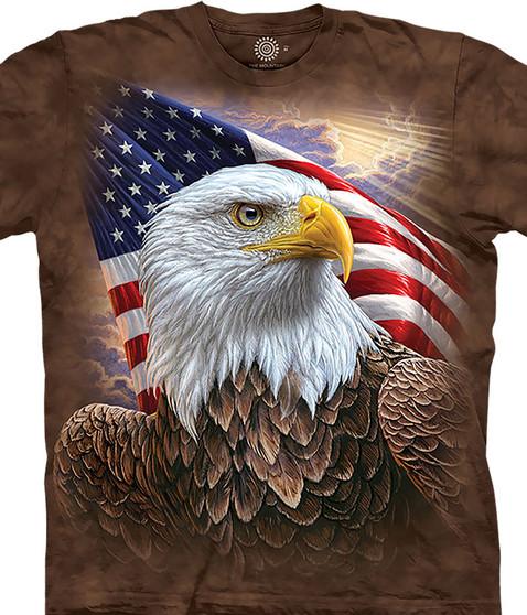 liquid blue Independence Eagle Classic Cotton T-Shirt