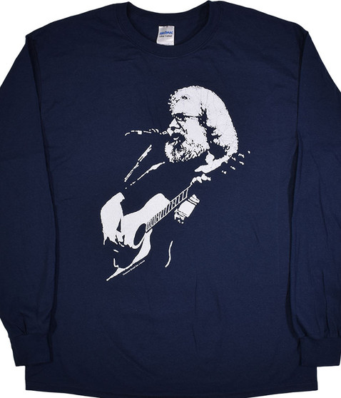 liquid blue Jerry Garcia Acoustic Navy Long Sleeve T-Shirt
