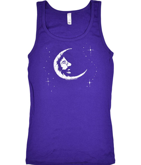 liquid blue Jerry Moon Purple Juniors Tank Top T-Shirt