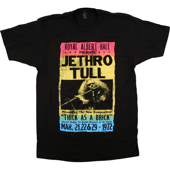 Liquid Blue Jethro Tull Royal Albert Hall Black T-Shirt
