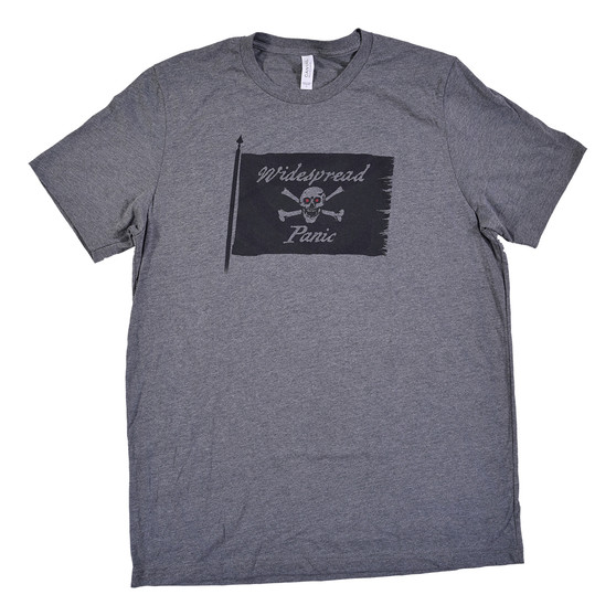 Liquid Blue Jolly Roger Dark Heather Grey T-Shirt (Clearance 50% OFF)