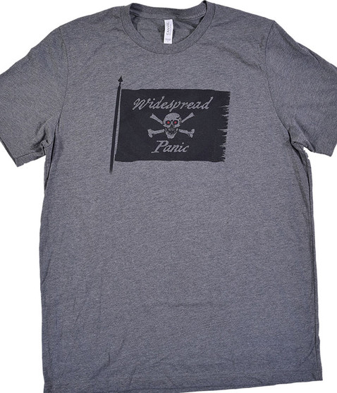 liquid blue Jolly Roger Dark Heather Grey T-Shirt (Clearance 50% OFF)