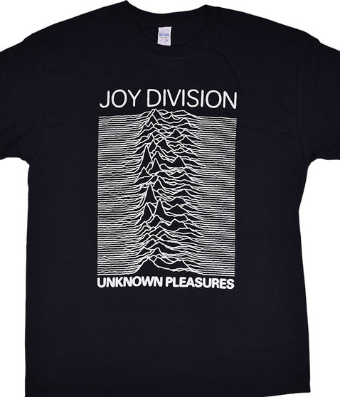 liquid blue Joy Division Unknown Pleasures Black T-Shirt