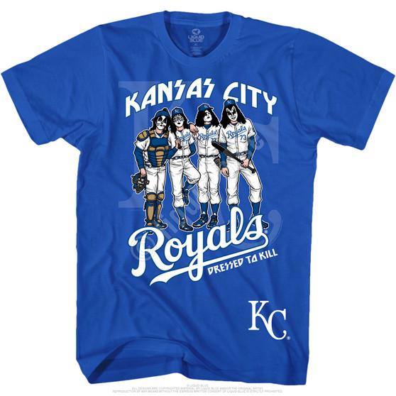 Liquid Blue Kansas City Royals Dressed To Kill Blue T-Shirt