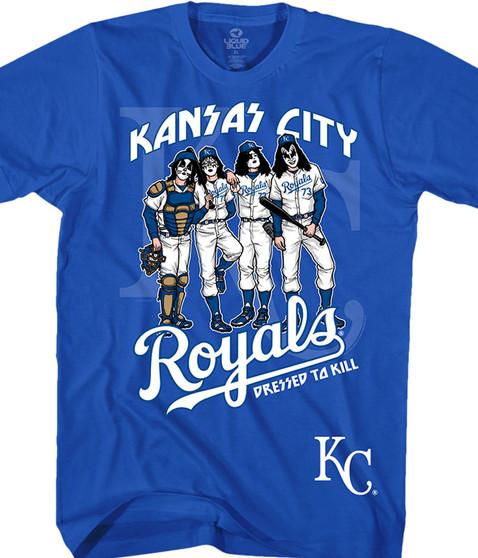 liquid blue Kansas City Royals Dressed to Kill Blue T-Shirt