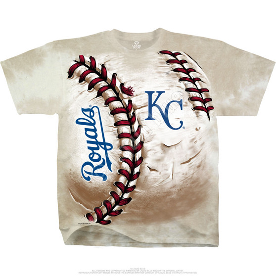 Liquid Blue Kansas City Royals Hardball Tie-Dye T-Shirt