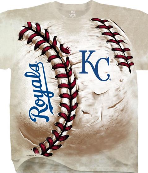 liquid blue Kansas City Royals Hardball Tie-Dye T-Shirt