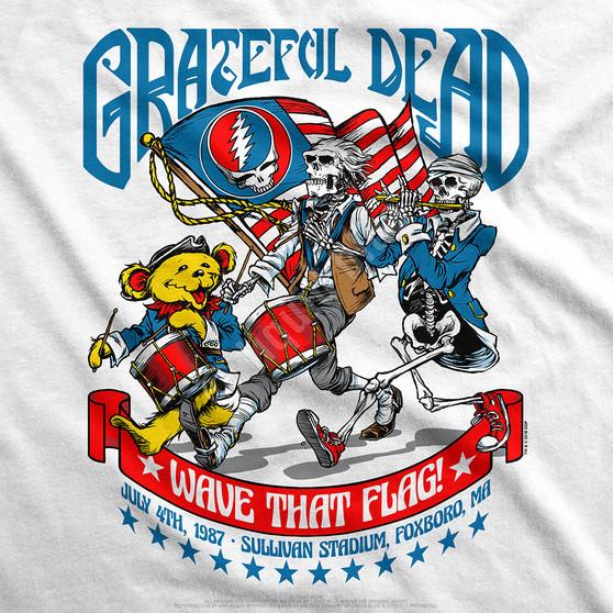 Liquid Blue 4th Of July White T-Shirt