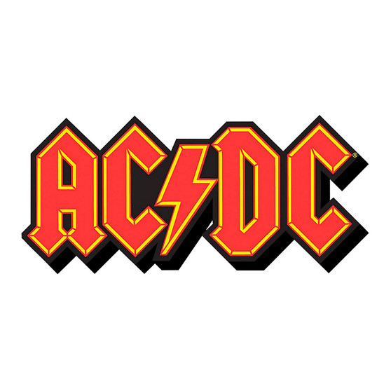 Liquid Blue AC-DC Logo Chunky Magnet