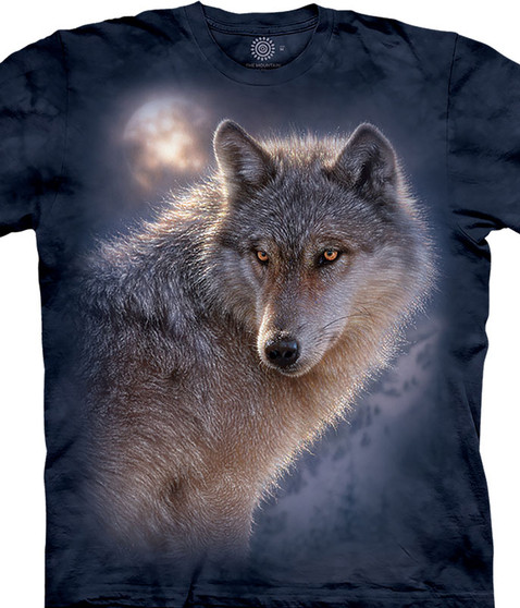 liquid blue Adventure Wolf Classic Cotton T-Shirt