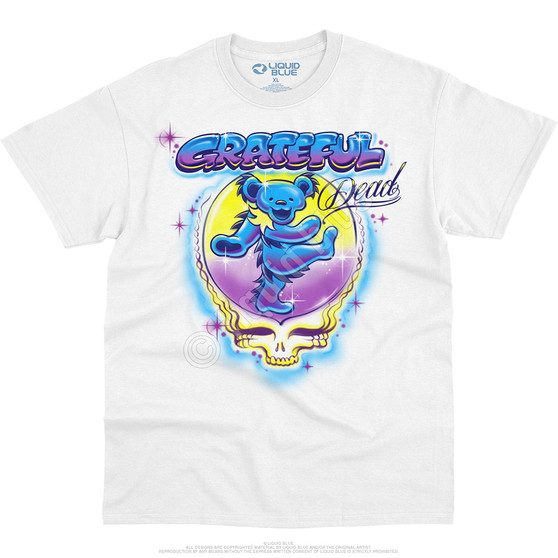 Liquid Blue Airbrush SYF Bear White T-Shirt