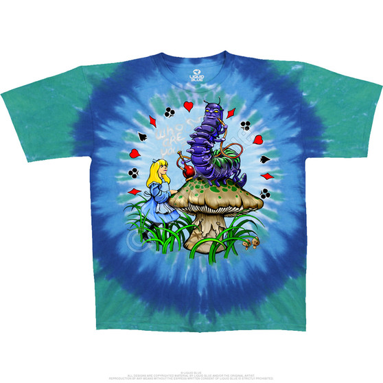 Liquid Blue Alice And Caterpillar Tie-Dye T-Shirt