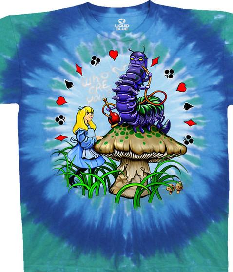 liquid blue Alice And Caterpillar Tie-Dye T-Shirt