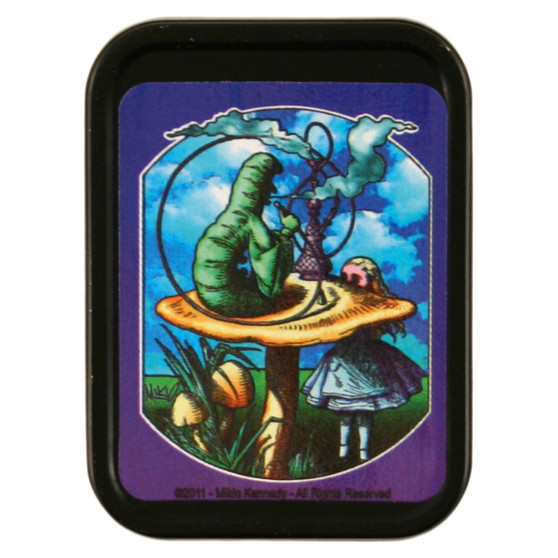 Liquid Blue Alice & Caterpillar Stash Tin