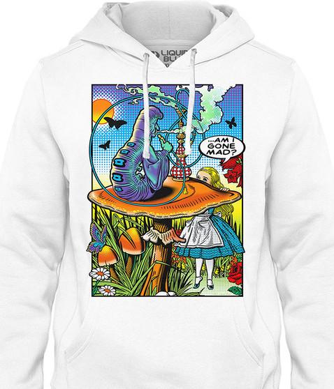 liquid blue Alice Pop Art Hoodie