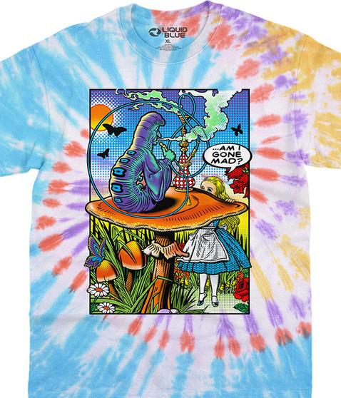 liquid blue Alice Pop Art Tie-Dye T-Shirt